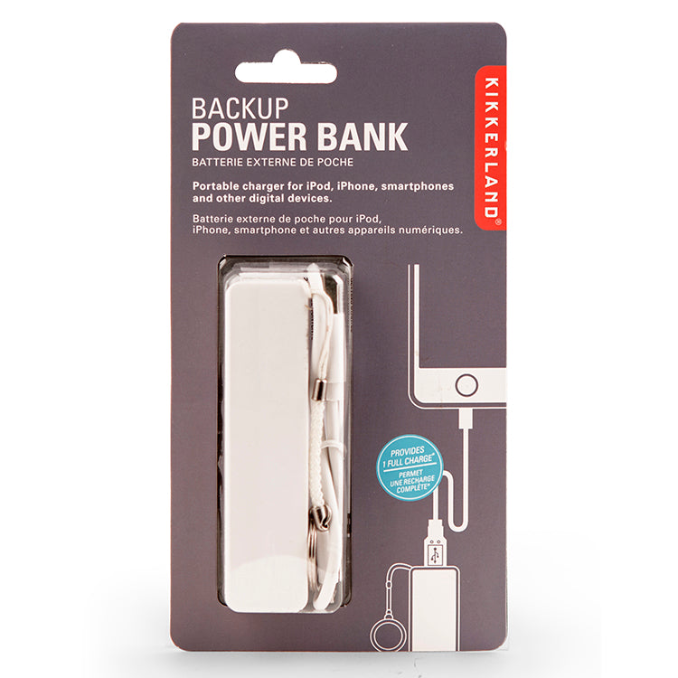 Kikkerland Tech White Powerbank 2200mAh Weiß USB