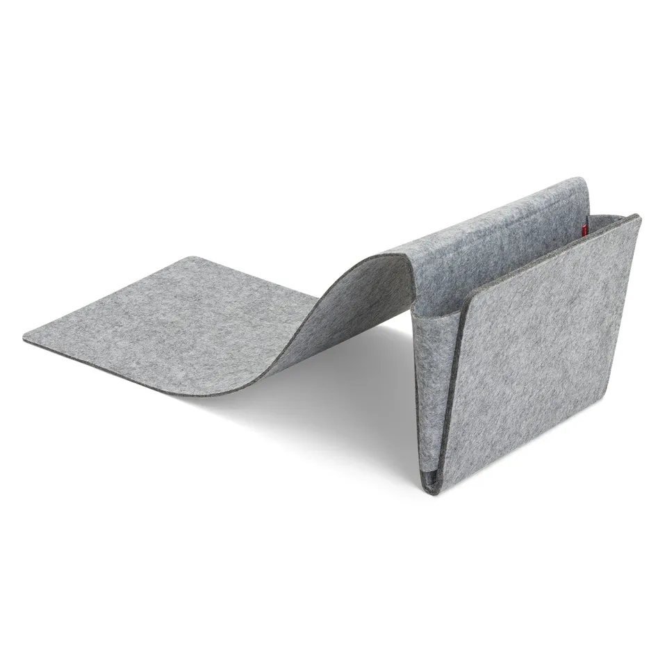 Kikkerland Sofa Pocket Filz Couch-Organizer grau