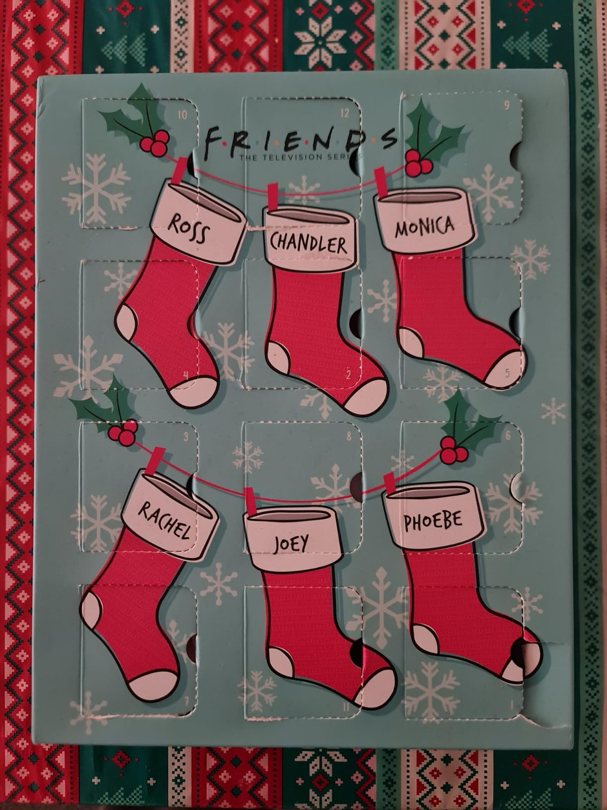 Paladone Friends Socken Adventskalender 12 Tage Unisex Polyester