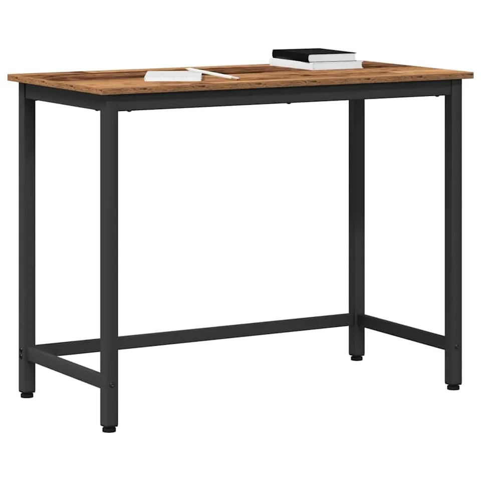 vidaXL Tisch Altholz 80x50x76,5 cm Holz Stahl