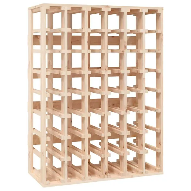 vidaXL Weinregal 48 Flaschen Massivholz Kiefer 70x33x94 cm