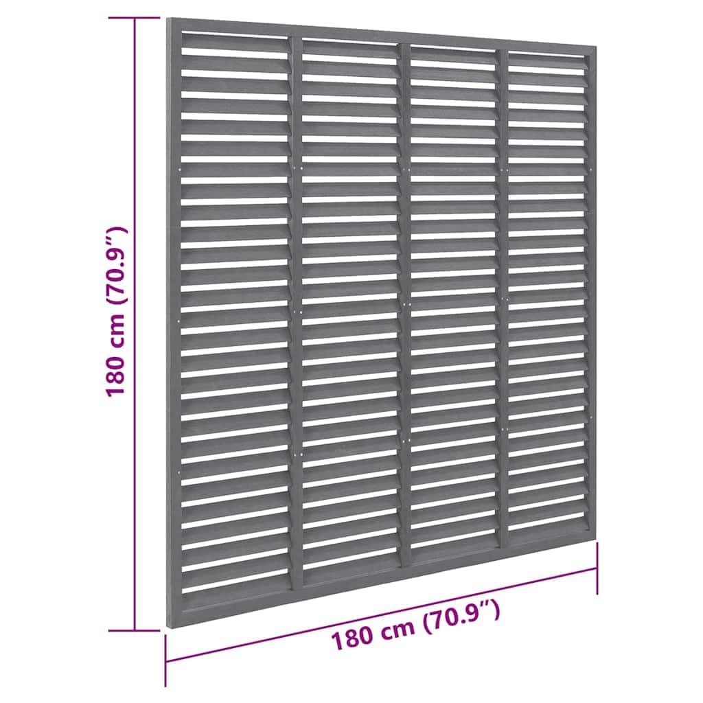 vidaXL Lamellenzaun Sichtschutzzaun grau WPC 180x180 cm
