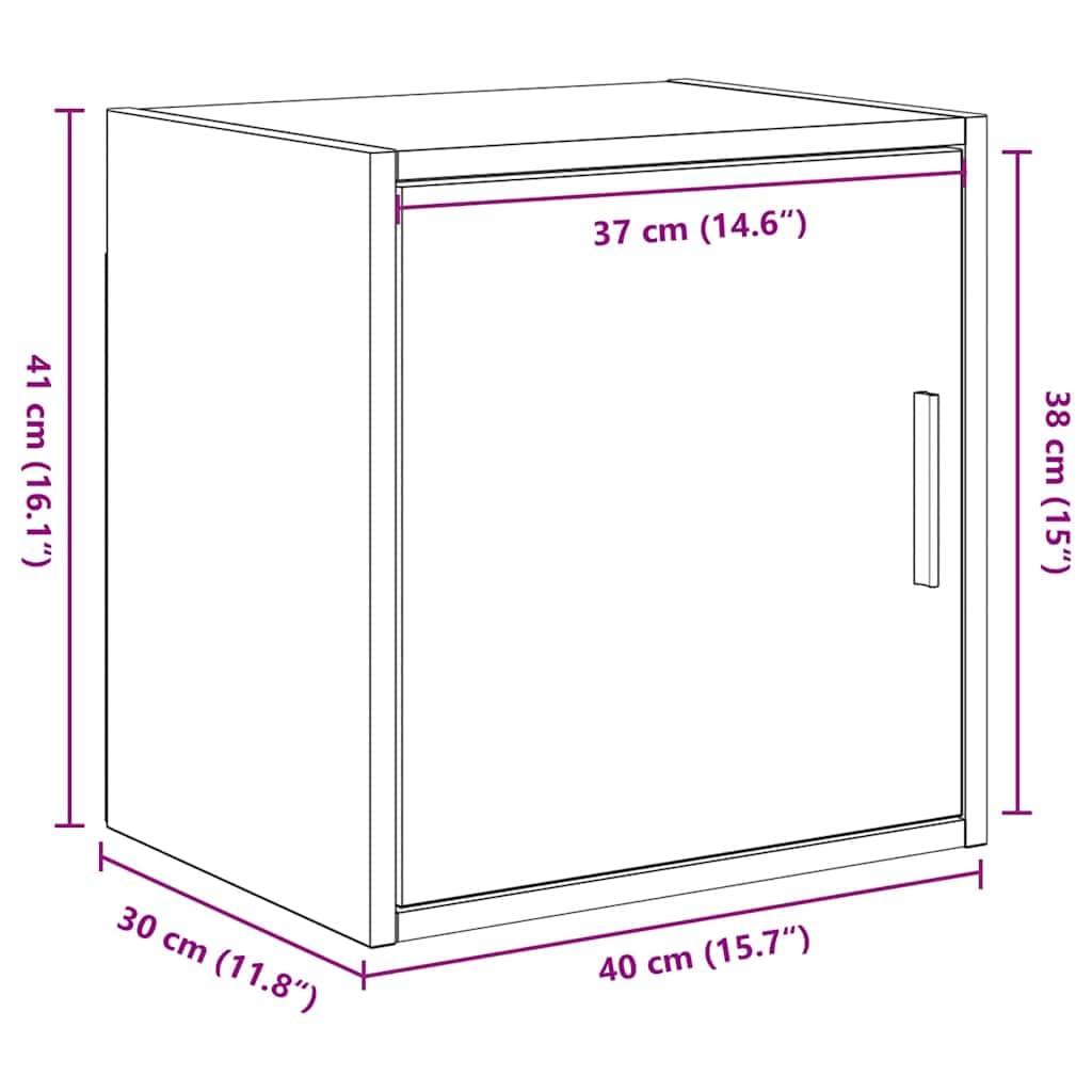 vidaXL Heim & Garten Wandschrank Weiß 2 Stk. Holzwerkstoff