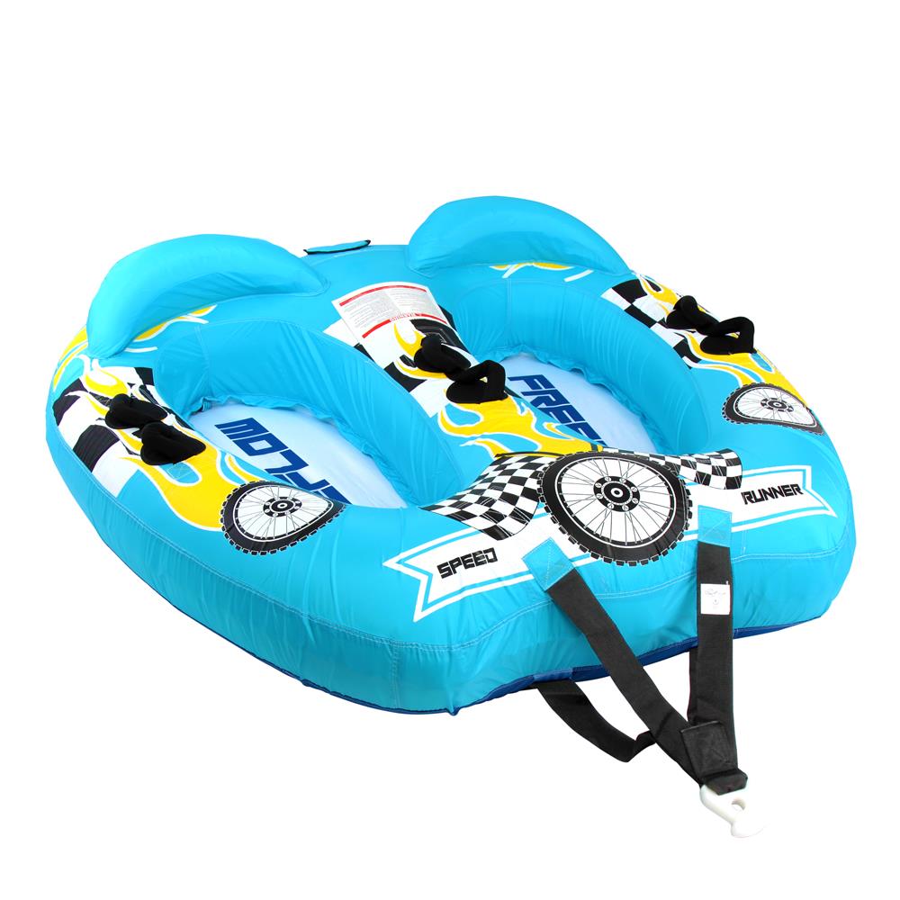 Serenelife Pool Set Towable Tube 2 Personen Blau PVC