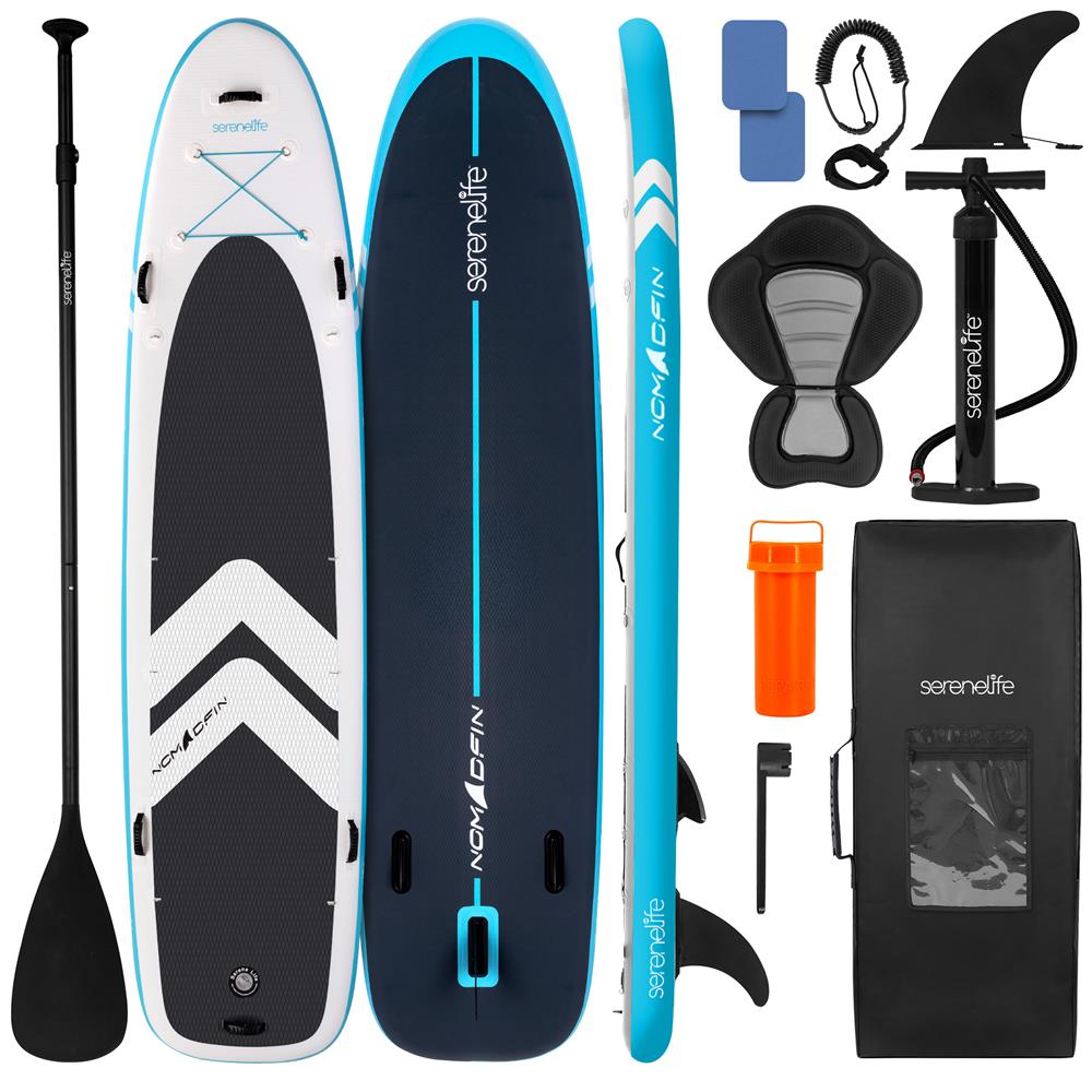 Serenelife SUP Board aufblasbar 12'2" 480 lbs Non-Slip