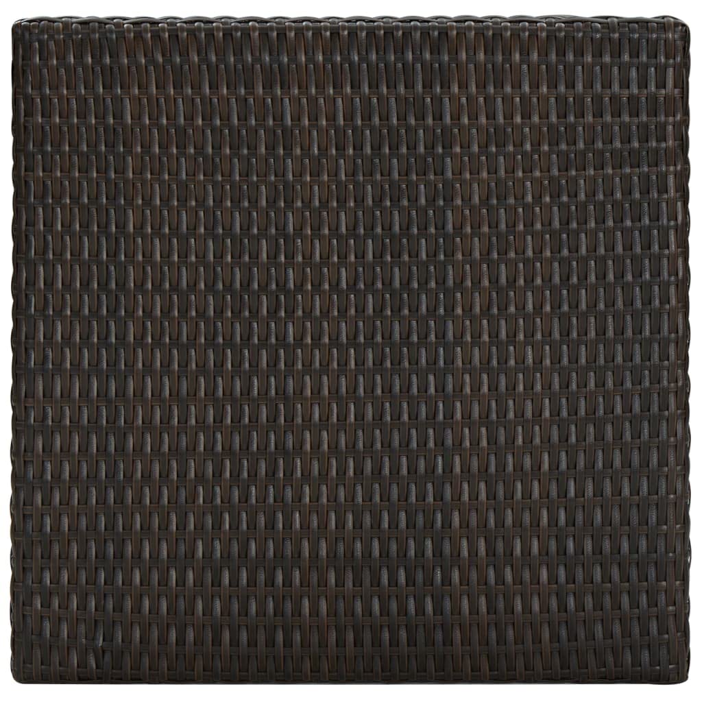 vidaXL Heim & Garten Gartenbar-Set 5-tlg braun Rattan