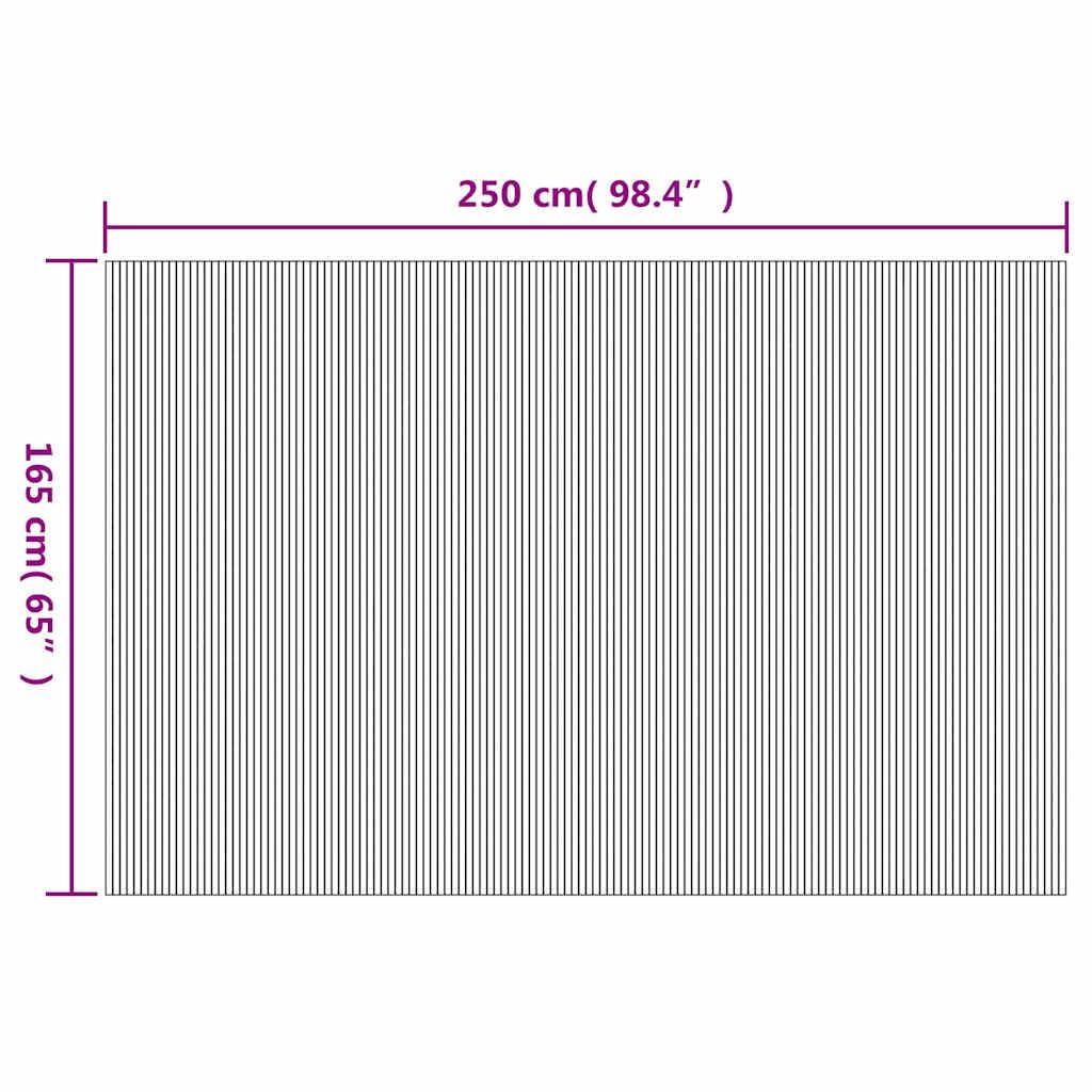 vidaXL Raumteiler Bambus 250x165 cm Natur Sichtschutz