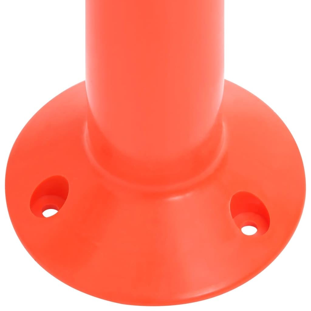 vidaXL Absperrpfosten 10er Kette PE rot 75cm reflektierend