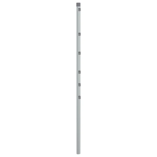 vidaXL Heim & Garten Zaunpfosten 15 Stk 120 cm Silber