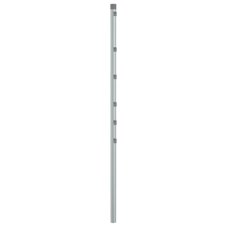 vidaXL Heim & Garten Zaunpfosten 15 Stk 120 cm Silber