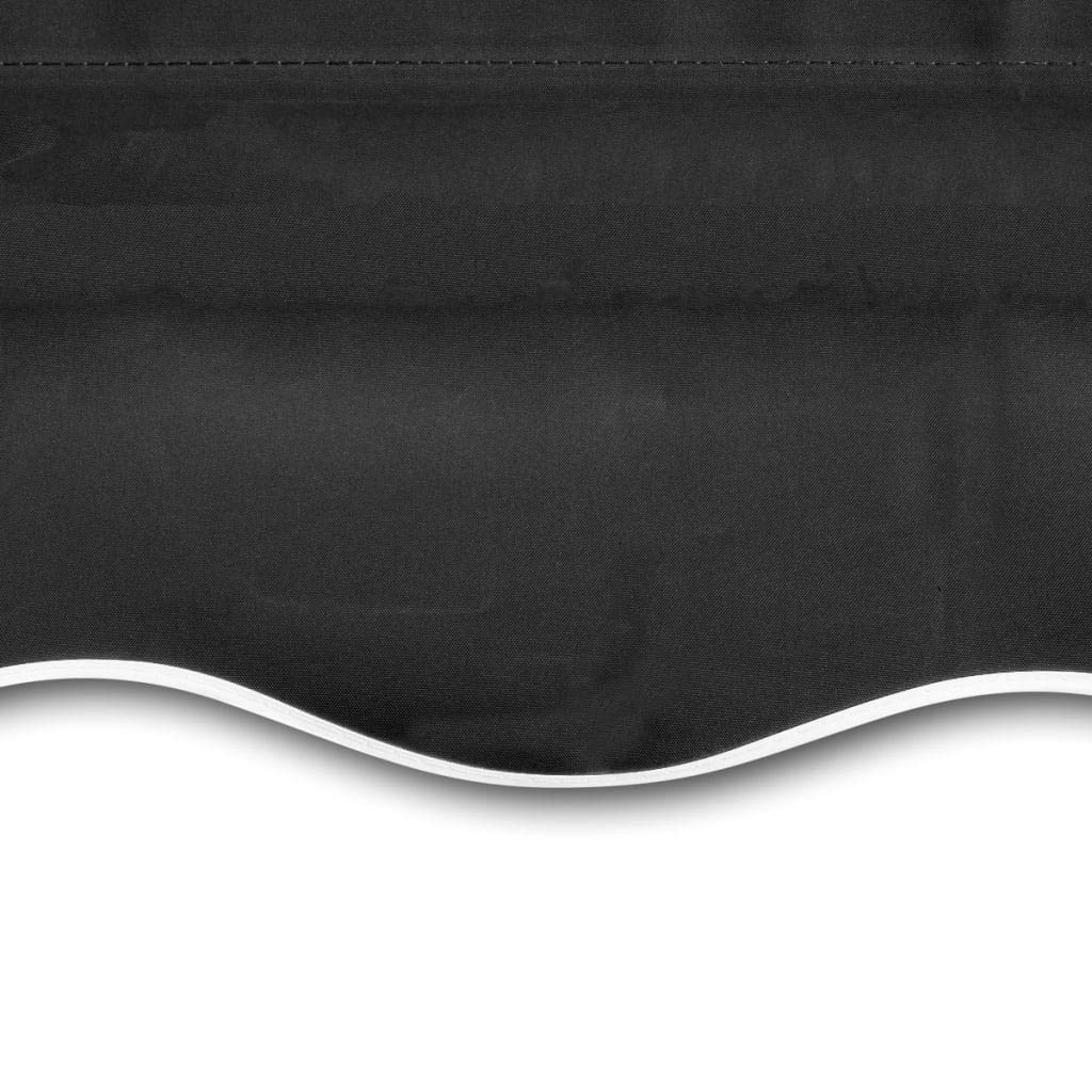 vidaXL Heim & Garten Markisen-Ersatzstoff grau 380x295 cm Polyester