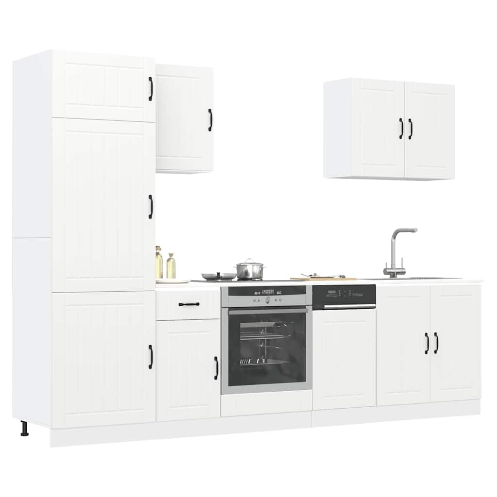vidaXL Möbel Küchenschrank-Set Lucca 7-tlg. Weiß
