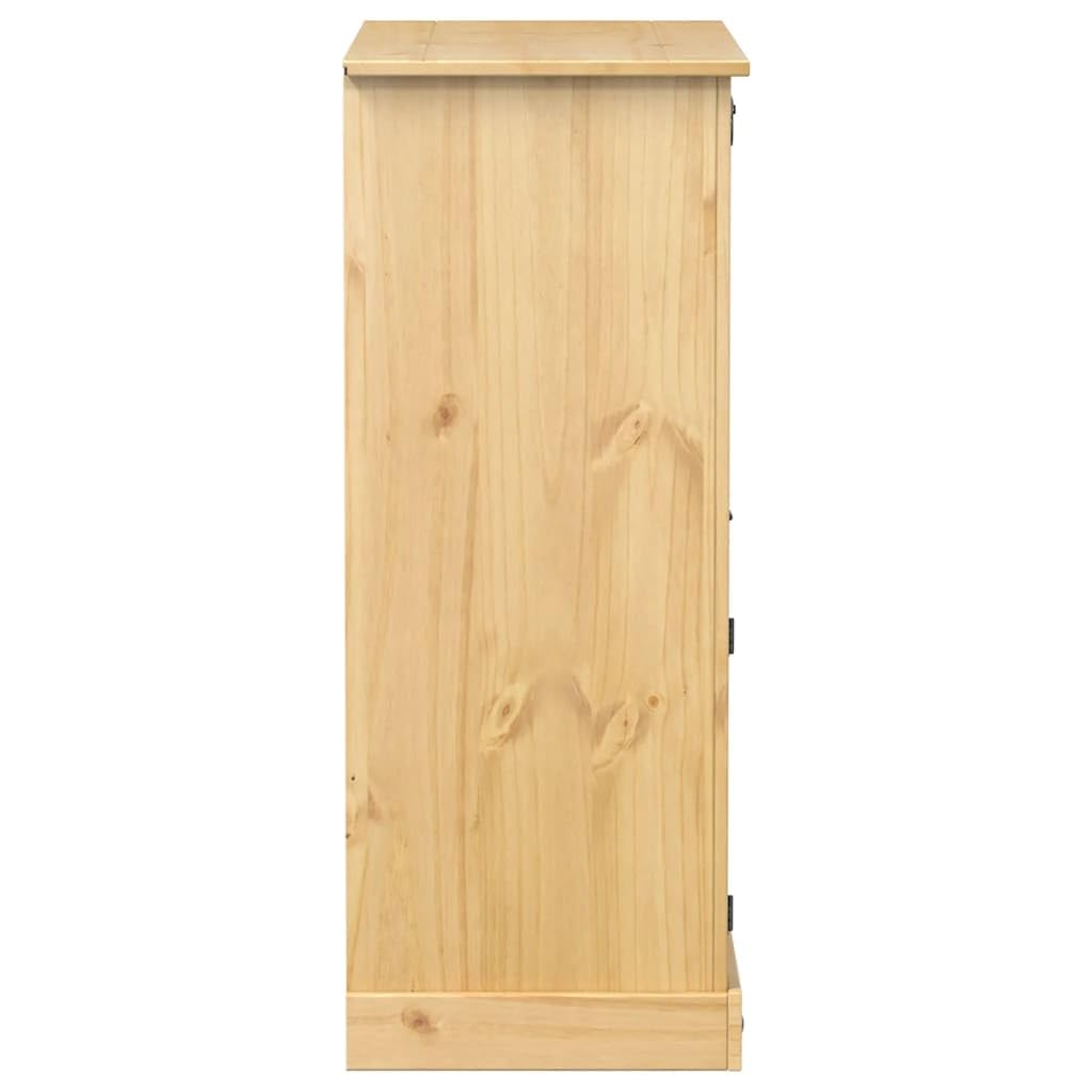 vidaXL Möbel Weinschrank Corona Honigwachs 97x45x114 massiv