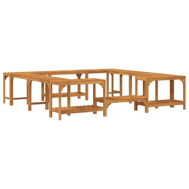 vidaXL Heim & Garten Whirlpool-Umrandung Akazie 230cm Braun