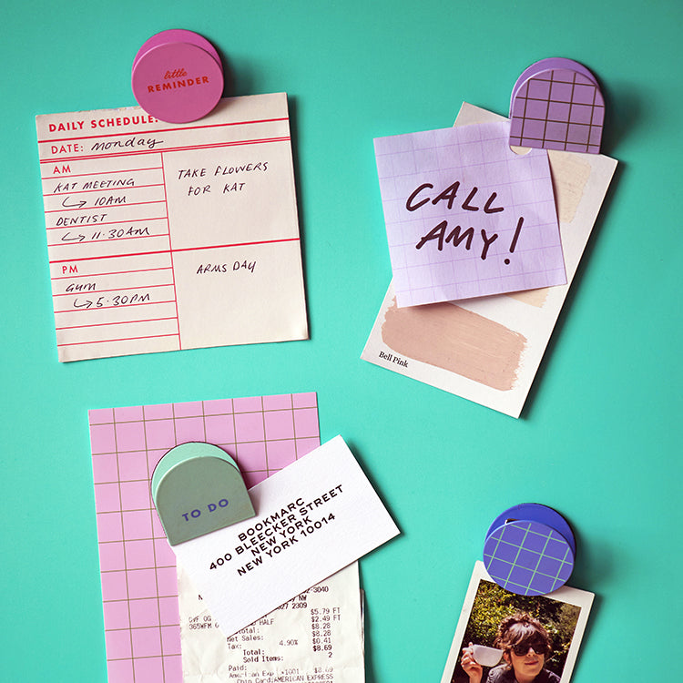 Kikkerland Inkerie Magnetclips 4er-Set Notizhalter
