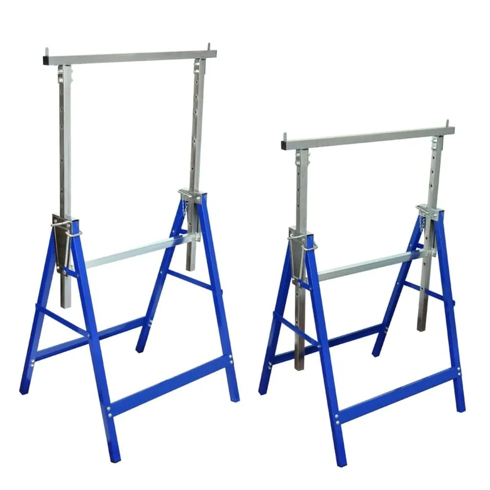 vidaXL Gerüstböcke 2 Stk. verstellbar 81-130 cm klappbar