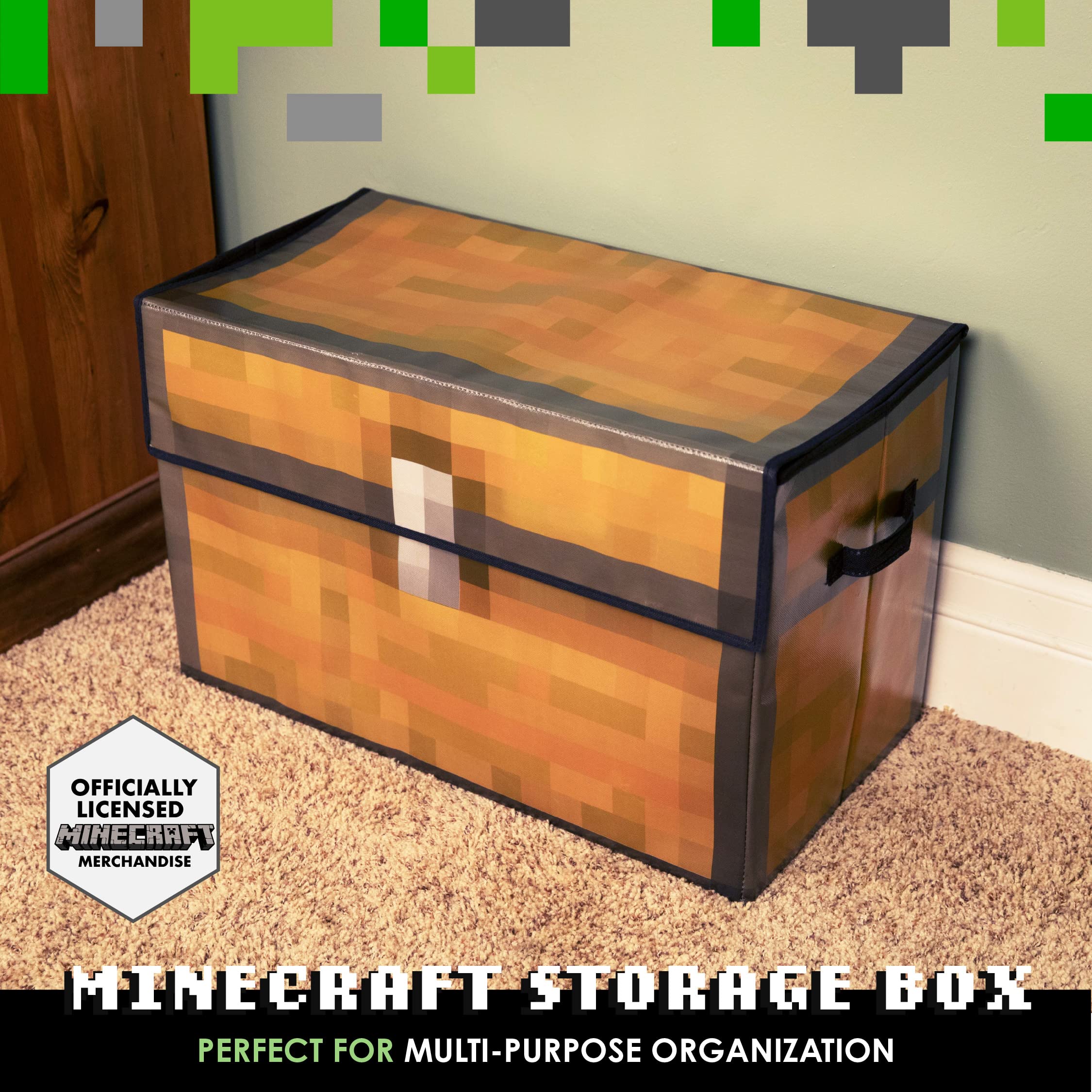Paladone Homeware Minecraft Schatztruhe Box 80L pixelig