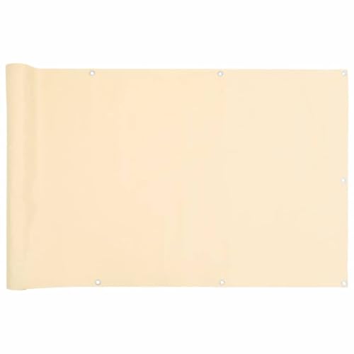 vidaXL Heim & Garten Sichtschutz Creme PVC 800x90cm Ösen
