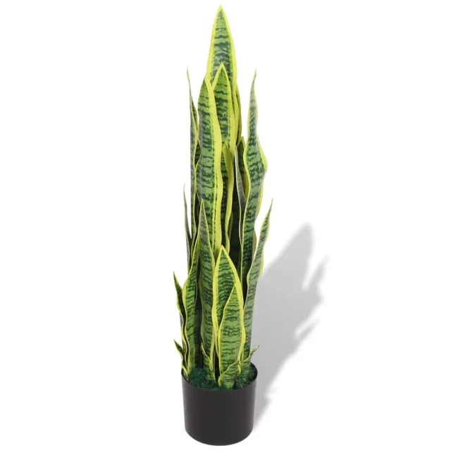 vidaXL Künstliche Sansevieria Bogenhanf 90cm Topf Grün