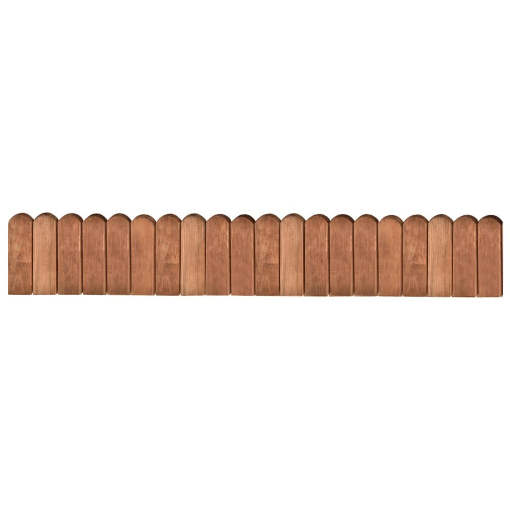 vidaXL Heim & Garten Rollboarder Beeteinfassung Braun 120 cm