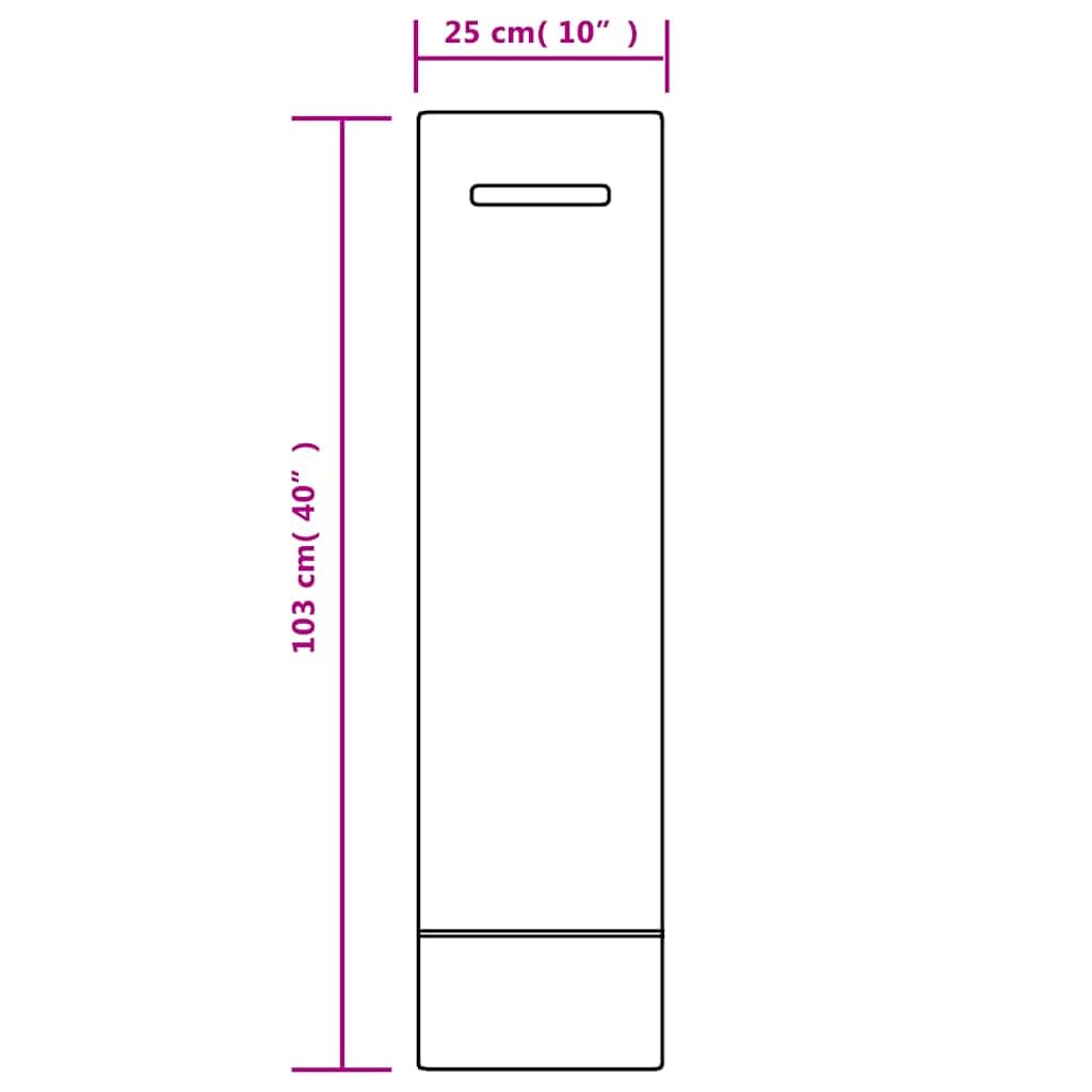 vidaXL Heim & Garten Sandsäcke 103x25 cm HDPE dunkelgrün 50 Stk.