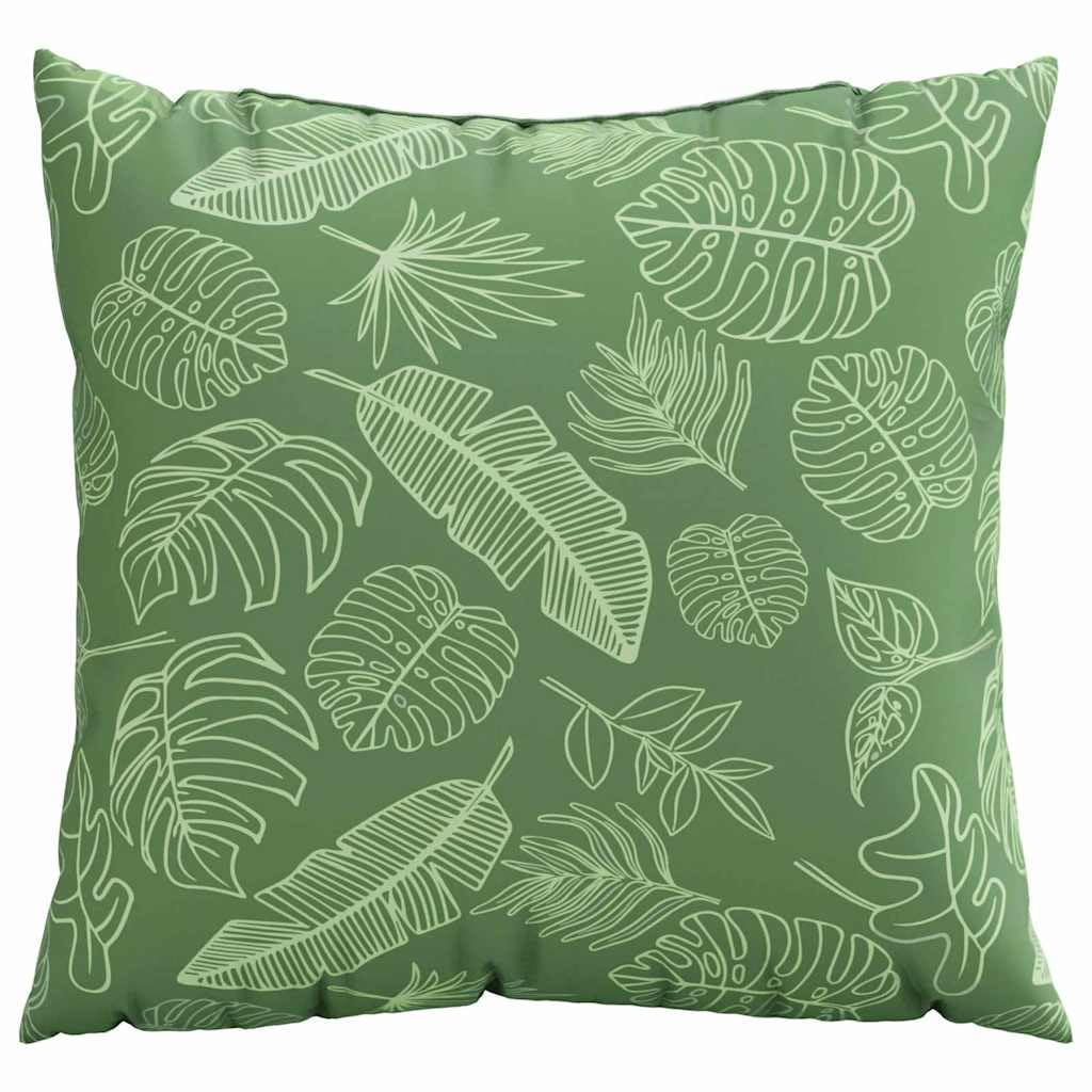vidaXL Kissen Blattmuster 40x40 cm 4er Polyester