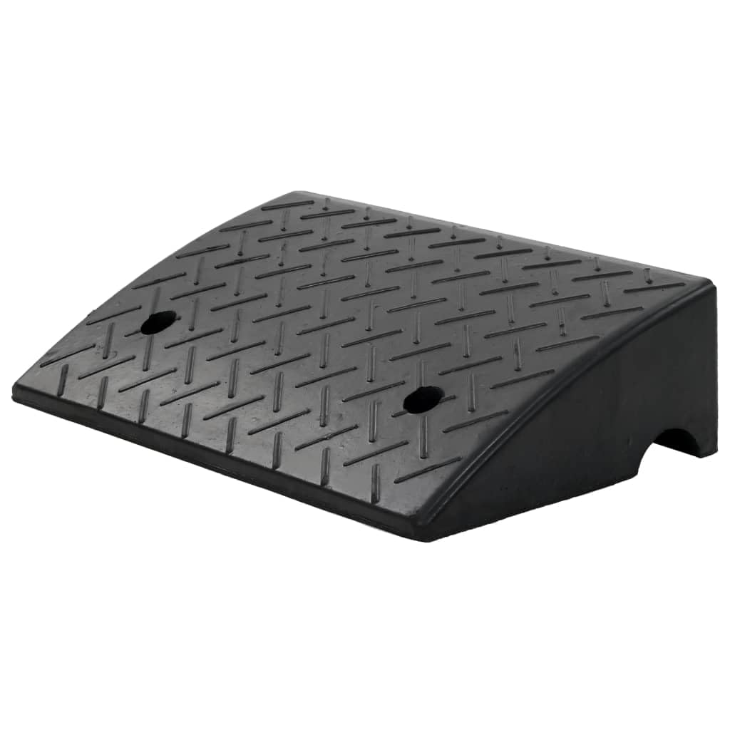 vidaXL Bordsteinrampe Gummi 50x32,5x14 cm Auffahrrampe 2er Set