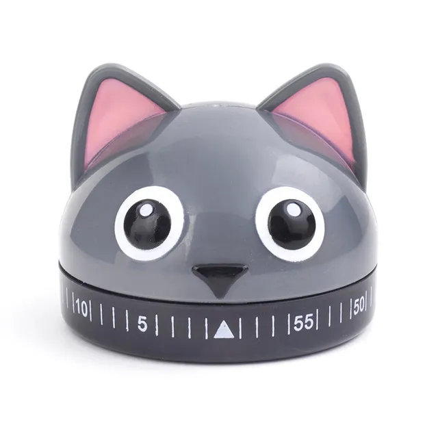 Kikkerland Kitchen Timer Katze mechanisch 60 Min