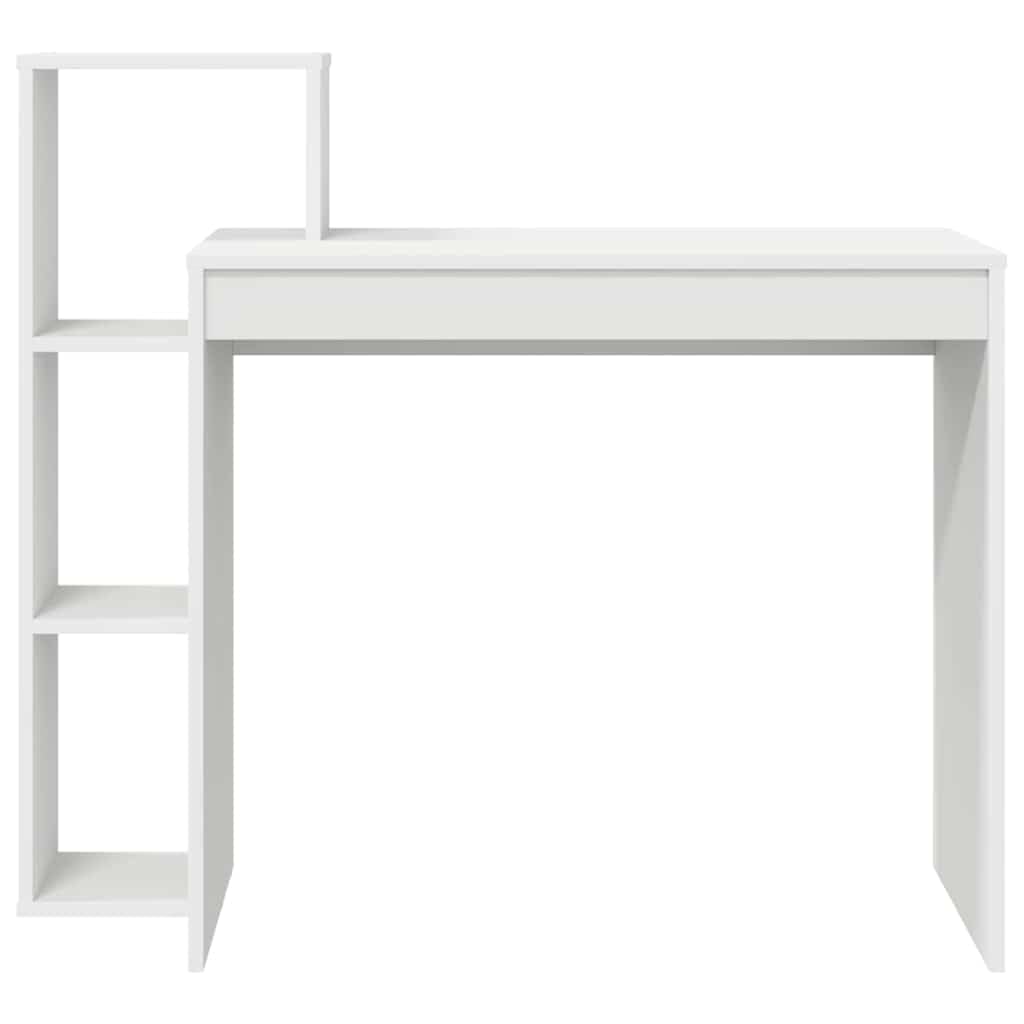 vidaXL Schreibtisch Weiß 100x40x90 cm mit Regalen