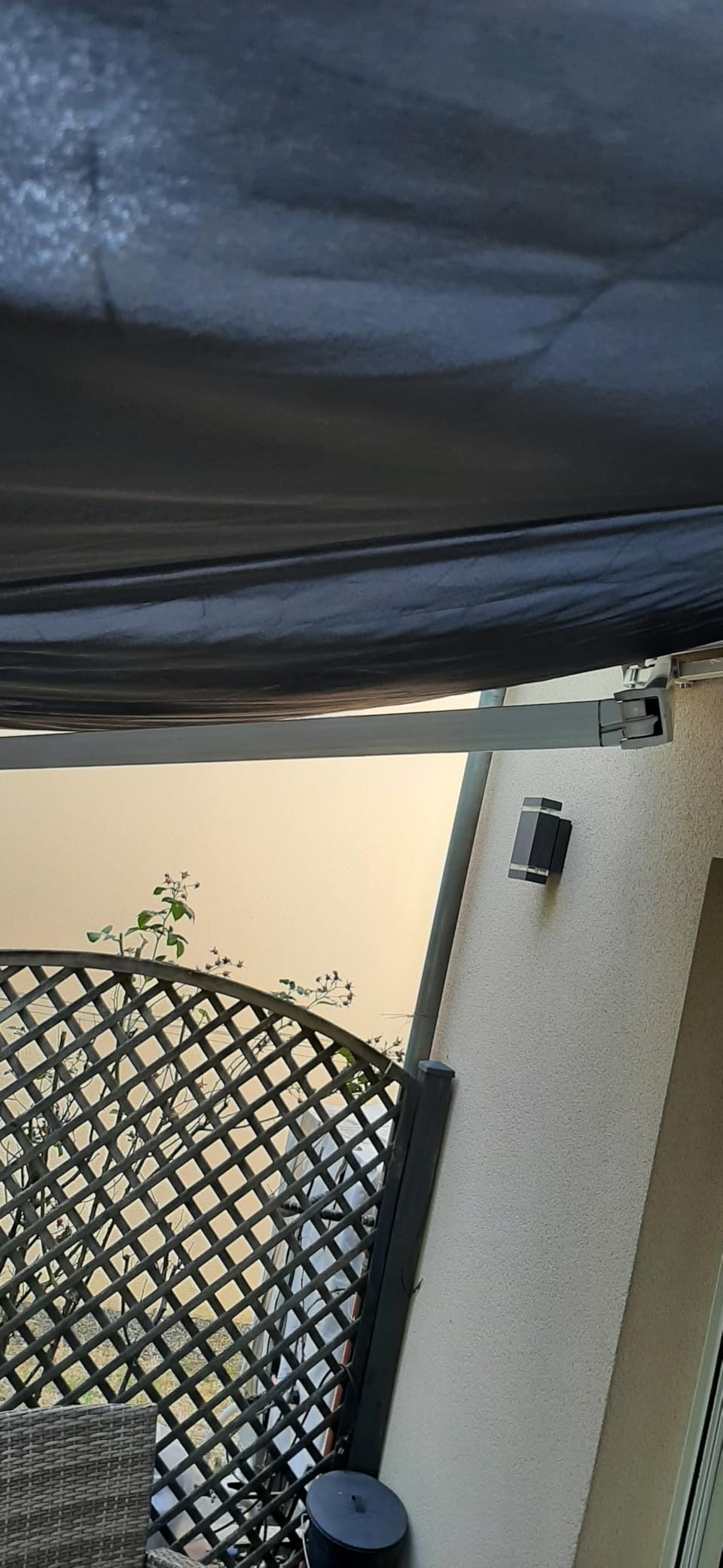vidaXL Heim & Garten Markisen-Ersatzstoff grau 380x295 cm Polyester