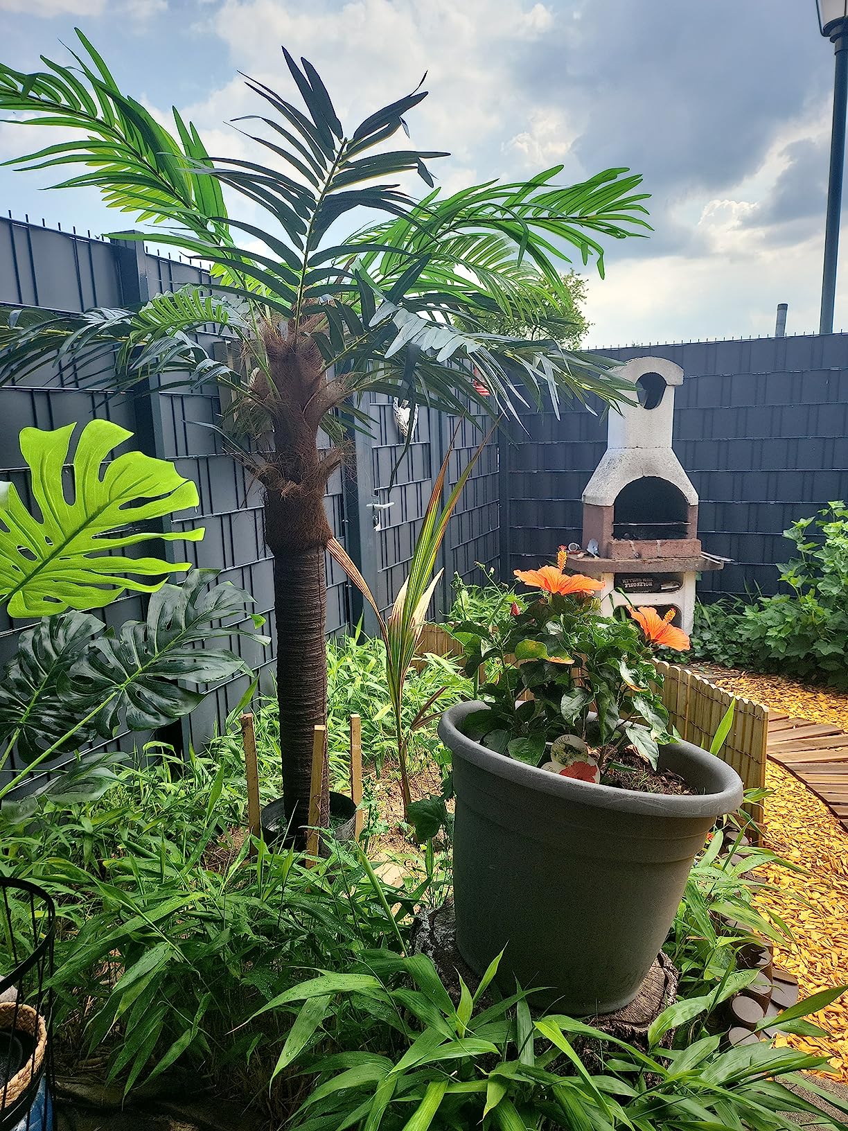 vidaXL Cycas Künstliche Palme 80 cm Grün mit Topf Deko
