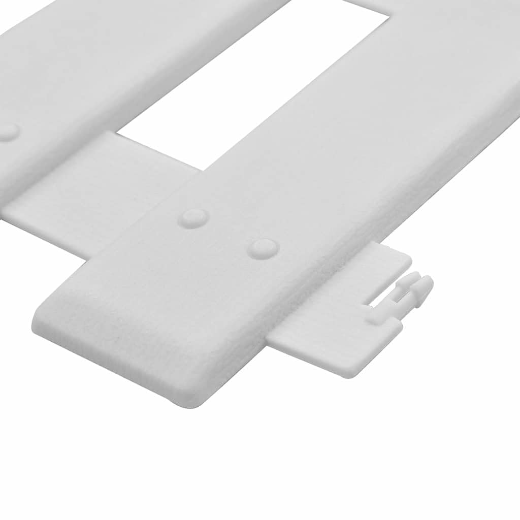 vidaXL Rasenkante Weiß 10m PP Beetumrandung 25er Set