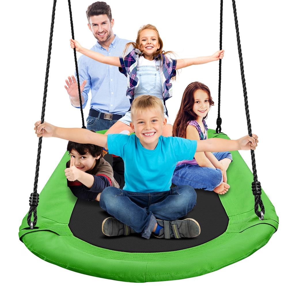Serenelife Outdoor Swing Ovalschaukel Grün 150 kg