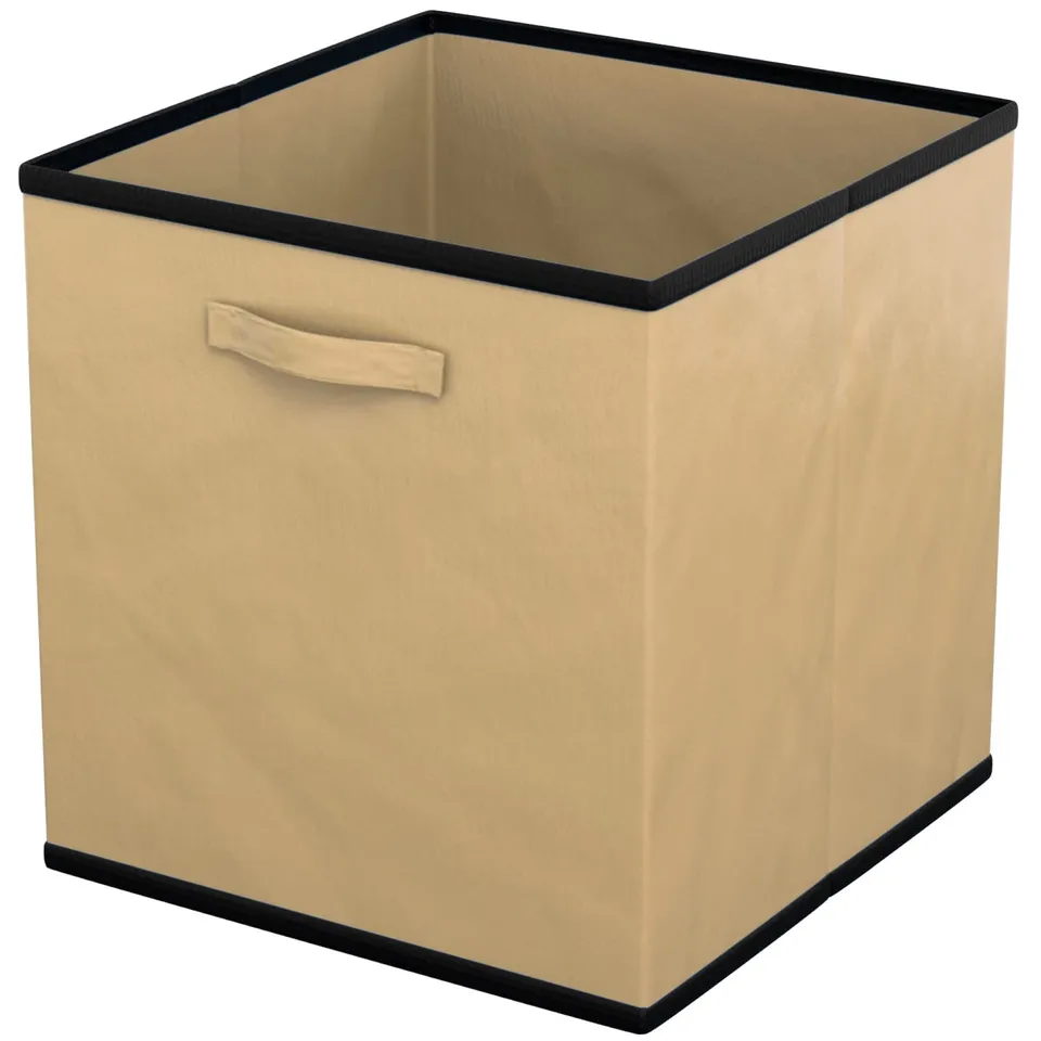 Intirilife Aufbewahrungsbox Stoff Beige 6er Set 20 L faltbar