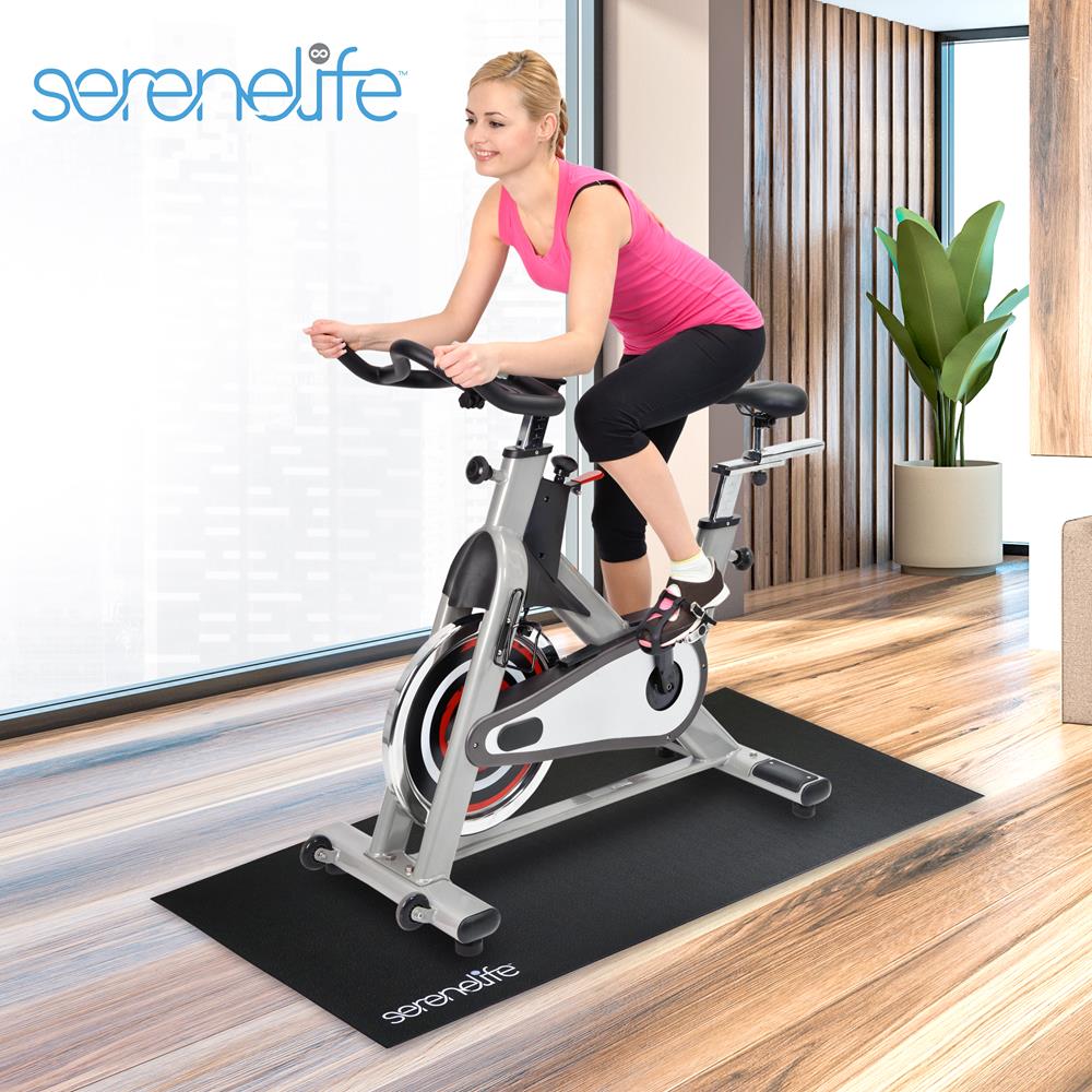 SereneLife Fitnessmatte PVC Bikematte rutschfest 76x152cm 6mm