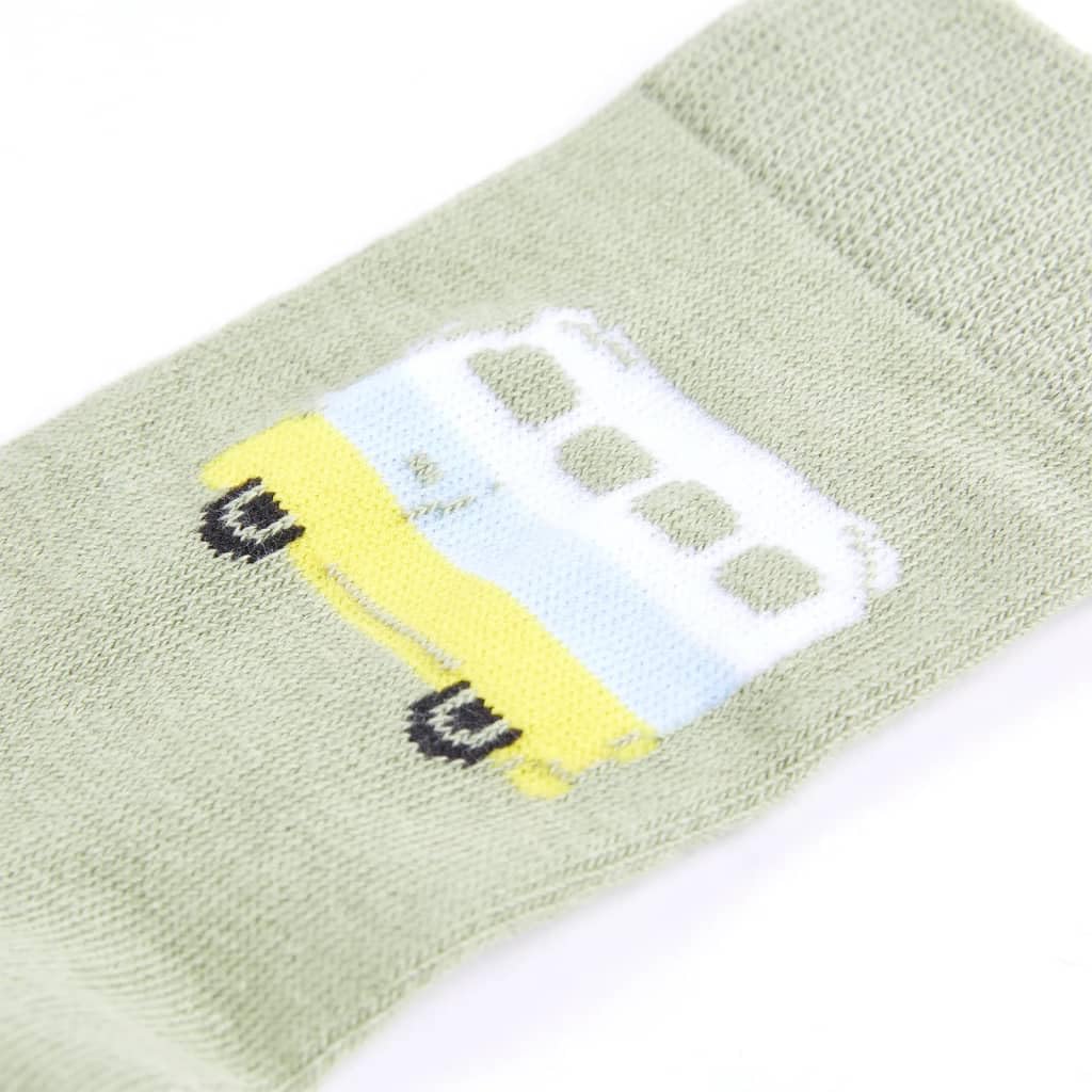 vidaXL Baby & Kleinkind Kindersocken 23-26 Bus Streifen Baumwolle