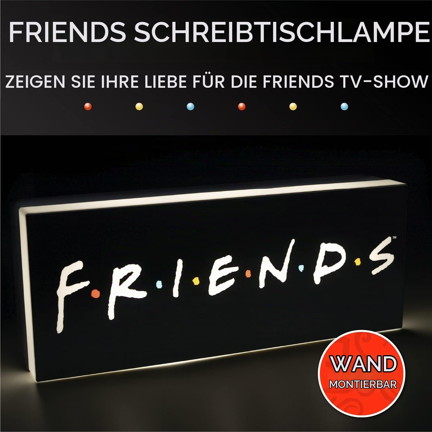Paladone Lighting Friends Logo Leuchte USB Batterie