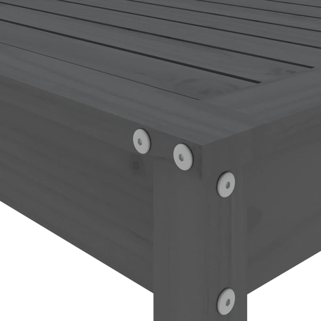 vidaXL Heim & Garten 5-tlg. Gartenbar-Set Holz Grau Kiefer