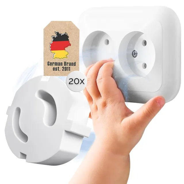 Intirilife Steckdosenschutz 20er Set Weiss Kindersicherung 3,5 cm