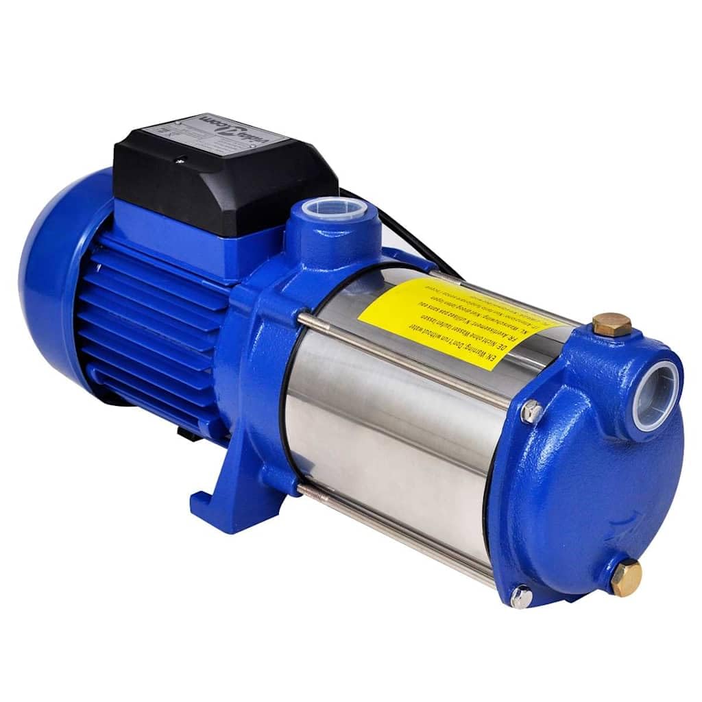 vidaXL Strahlpumpe 1300W 5100L/h Blau Gartenpumpe Stahl