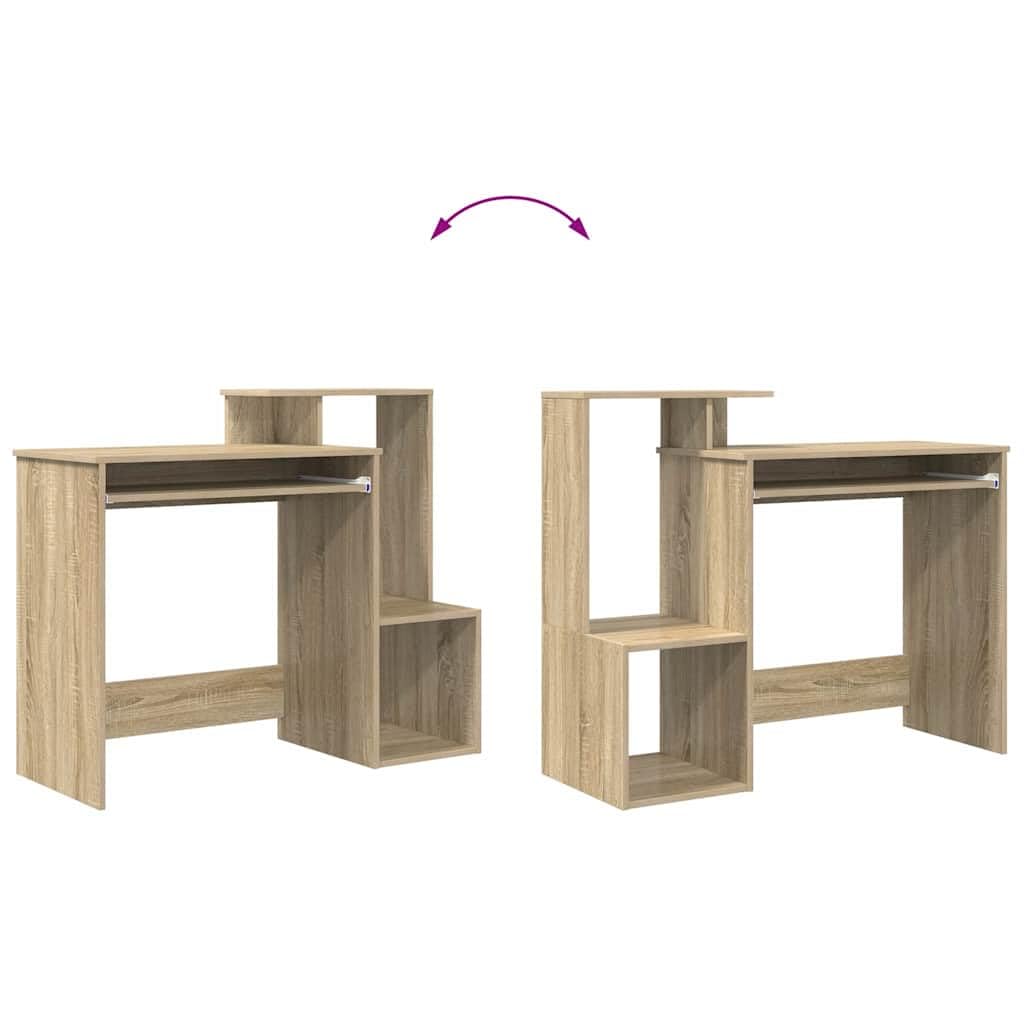 vidaXL Schreibtisch Sonoma-Eiche 106 cm Bürotisch Holzwerkstoff