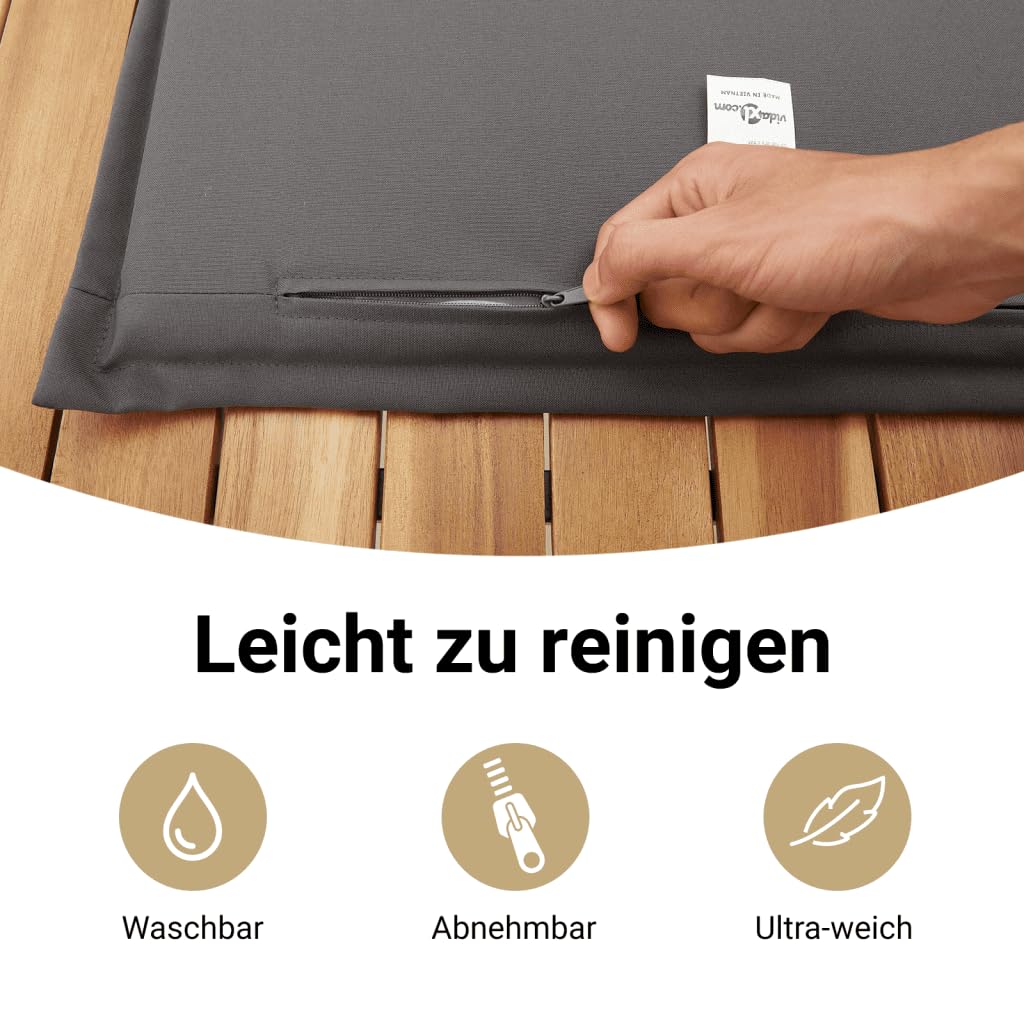 vidaXL Heim & Garten Garten-Sofagarnitur 5-tlg. hellgrau Rattan