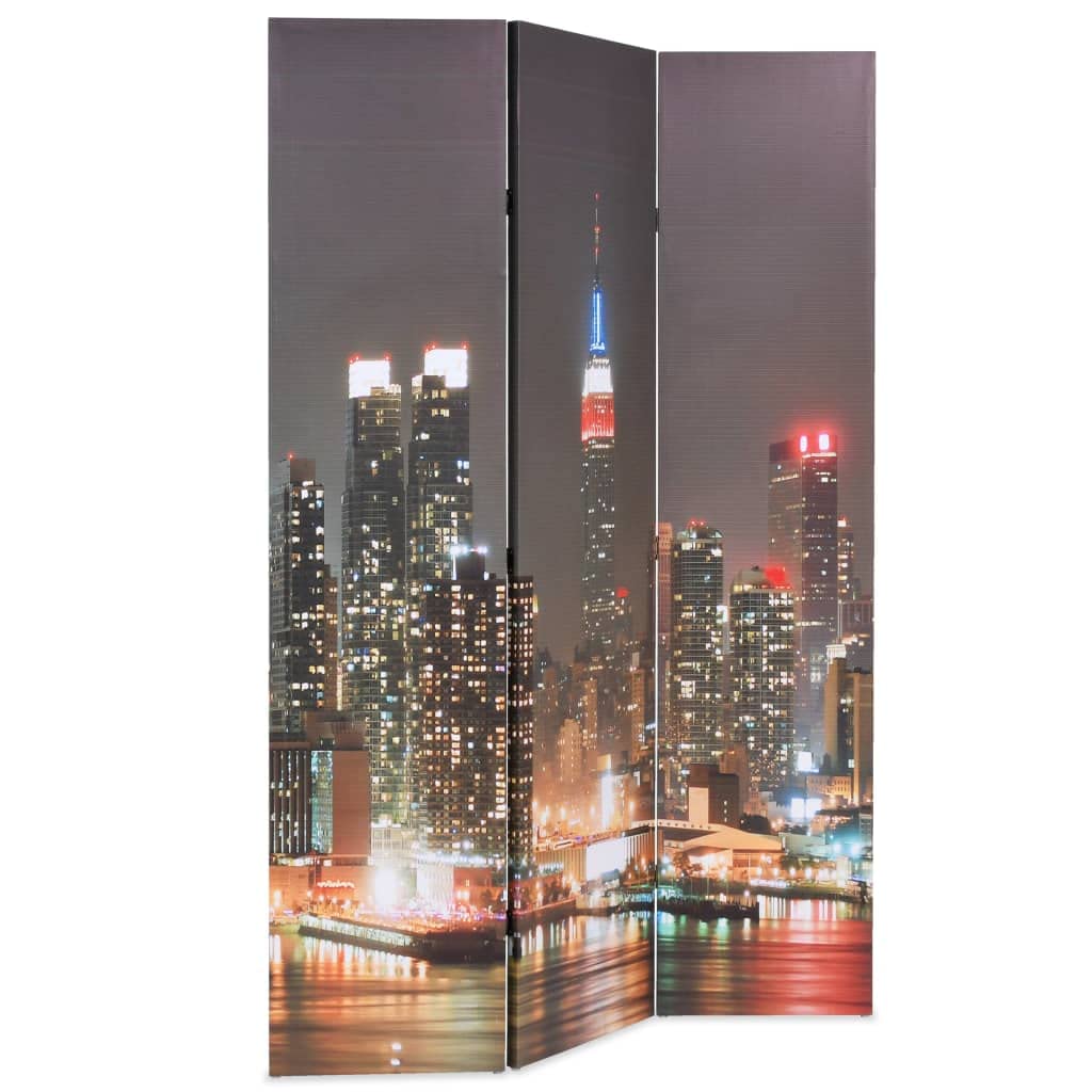 vidaXL Möbel Raumteiler 120x170 cm New York Nacht