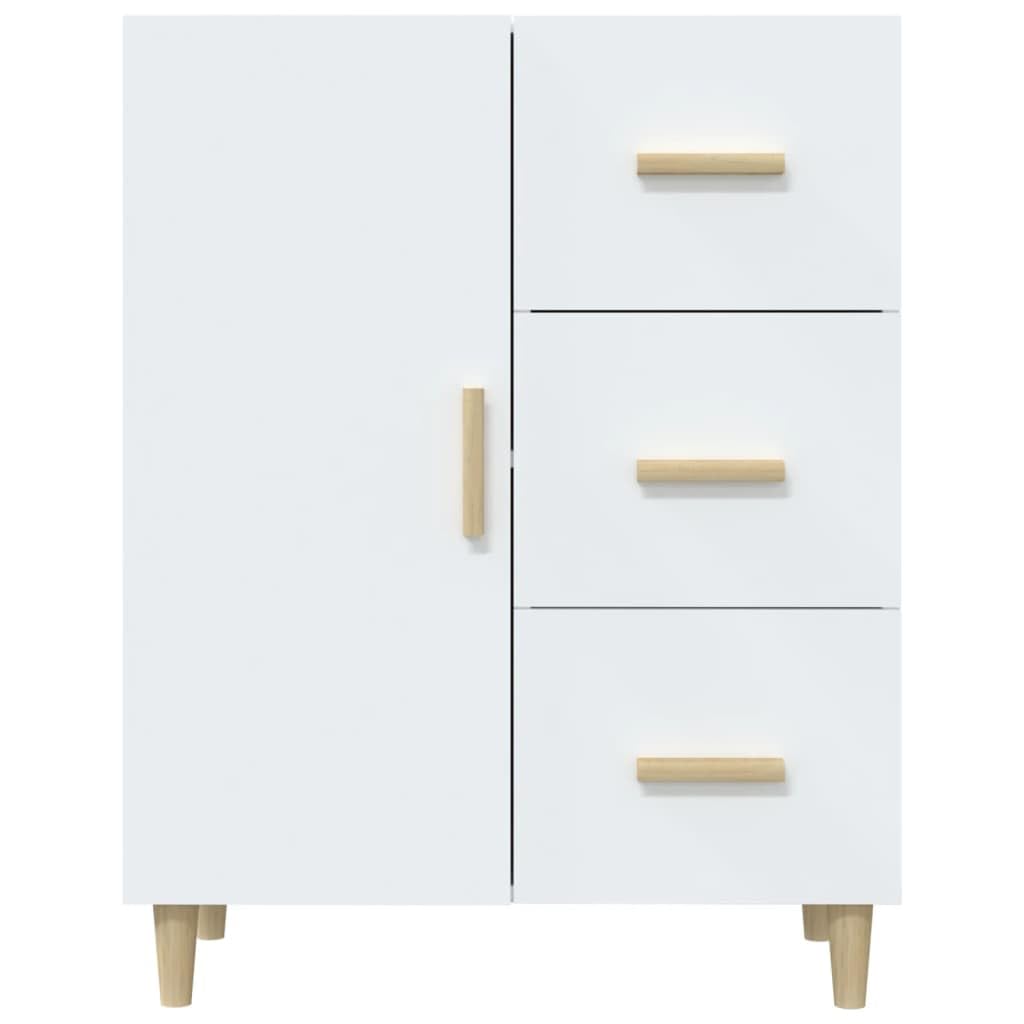 vidaXL Sideboard Weiß 69,5x34x90cm Holzwerkstoff 3 Schubladen