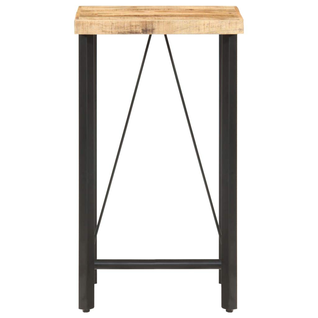 vidaXL Bartisch Mangoholz 60x60x107 cm Industrial Braun