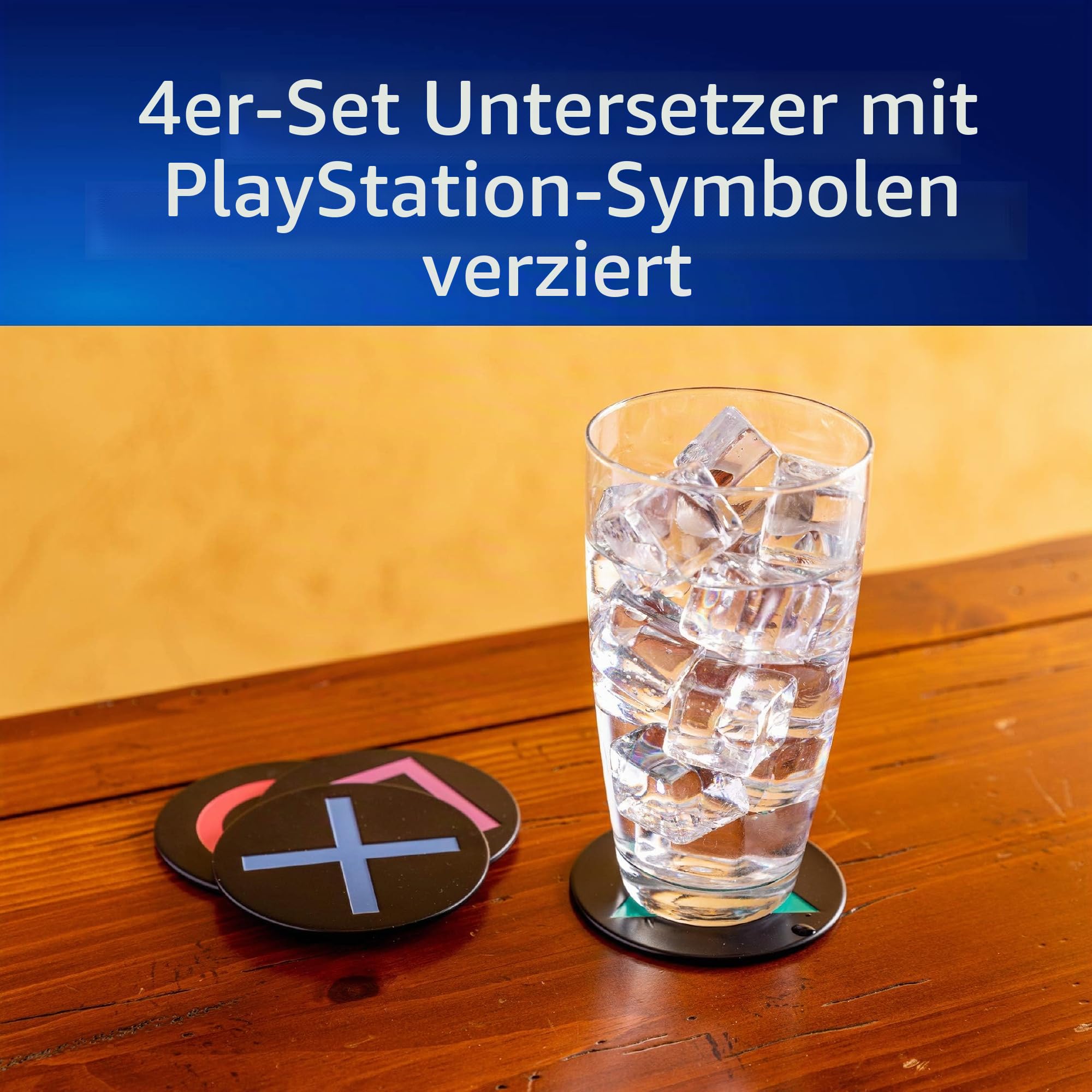 Paladone Drinkware Playstation Untersetzer Metall 4er Set