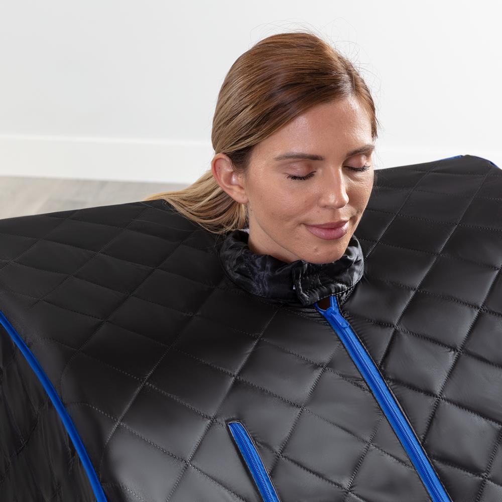 Serenelife Massage Sauna Heimsauna Dampf 900W mit Stuhl