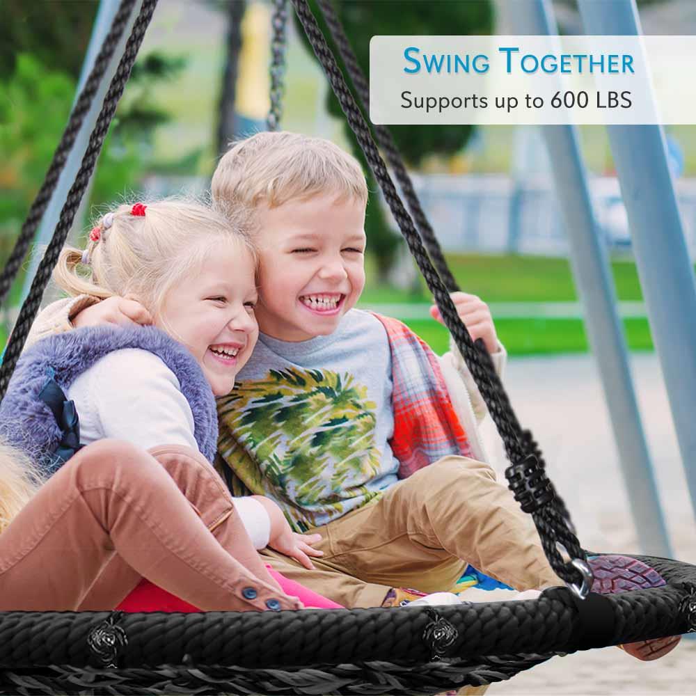 Serenelife Spider Swing Netzschaukel blau 100cm wasserdicht
