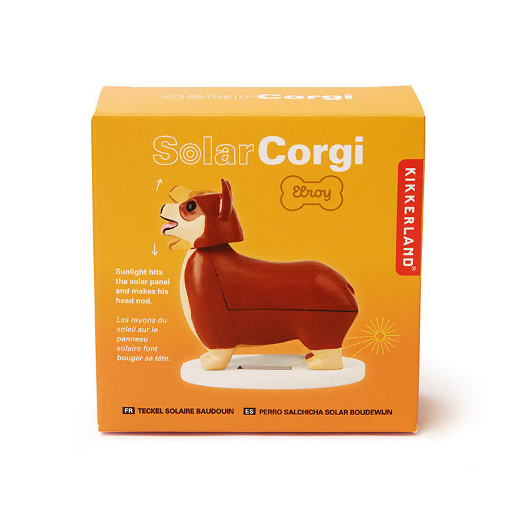 Kikkerland Home Solar Corgi Solarfigur Hund