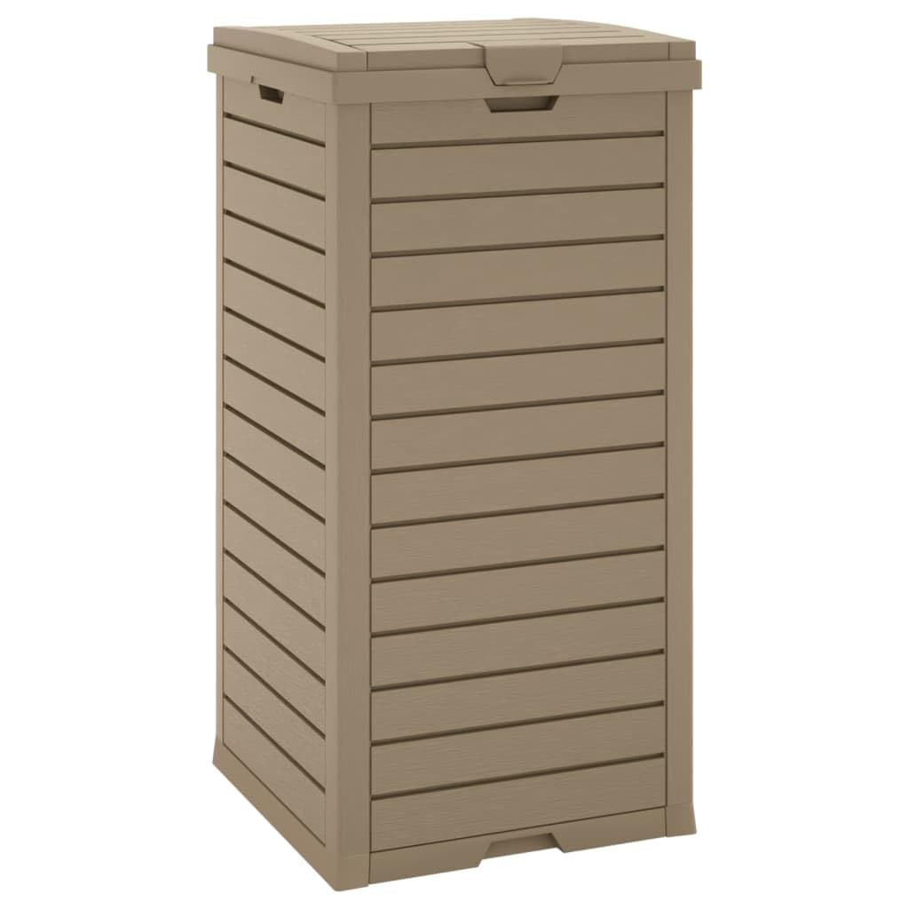 vidaXL Heim & Garten Mülltonne 118L Hellbraun 41x41x86